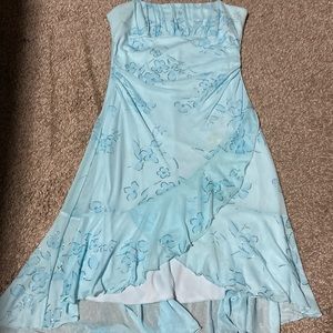 Sparkly Baby Blue Prom Dress